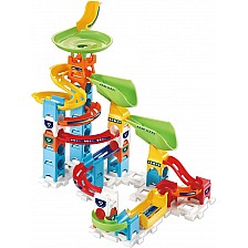Marble Rush Playset, Double Descent Track, 47 Pieces