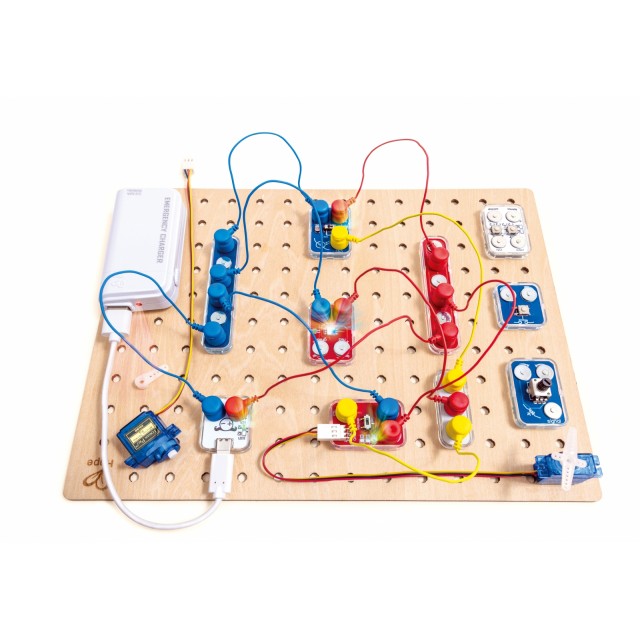 Εκπαιδευτικό σετ, Hape, LabBox, Εξερεύνηση κυκλώματος, Ανεβάζοντας επίπεδο, 47 τεμάχια