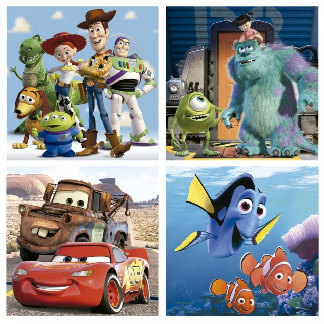 Progressive puzzle, Educa, Disney Pixar, 12-16-20-25 τεμάχια