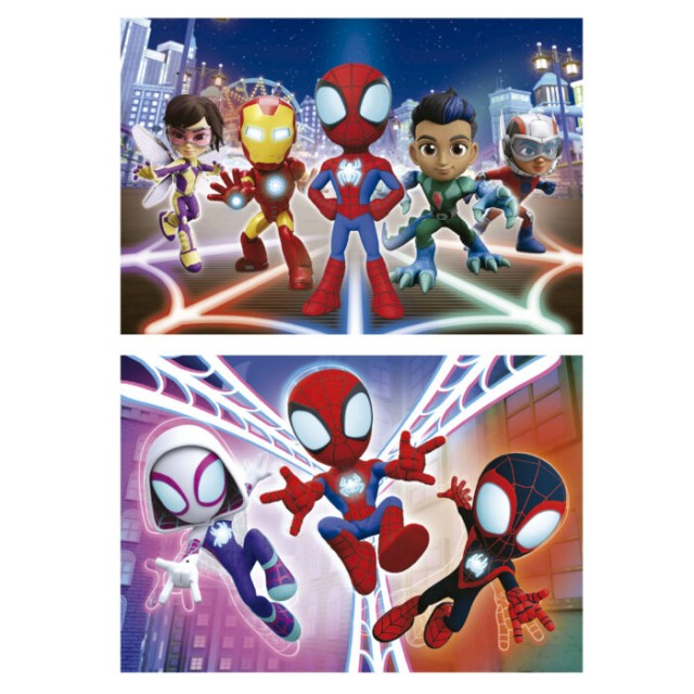 Ο Educa Spidey and his Amazing Friends Wooden Puzzle 2 x 16 Pieces