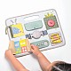 Παιχνίδι ενεργητικής ενθάρρυνσης, Taf Toys, Busyboard, 34x25cm