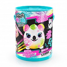 Σετ δημιουργικής δημιουργίας, Canal Toys, Μίνι λούτρινο παιχνίδι για χρωματισμό, Νέον, 15 εκ.