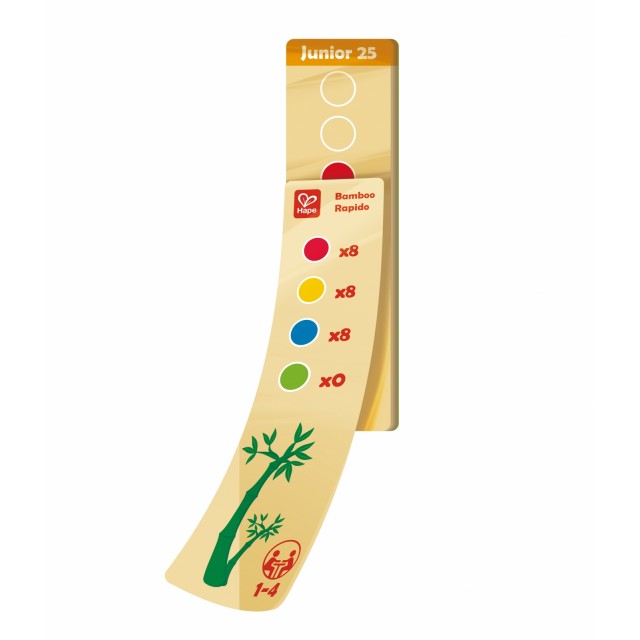Ξύλινο παιχνίδι, Hape, Bamboo Rapido, μπαστούνια μπαμπού και συνδυασμοί χρωμάτων