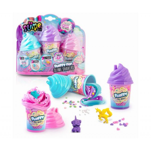 Δημιουργικό σετ Fluffy slime shaker, 3 χρώματα
