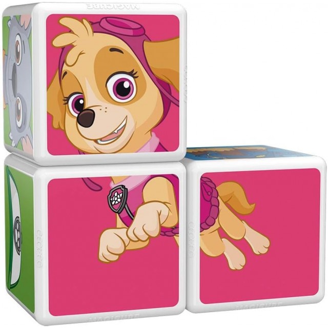 Магнитен конструктор Magicube, Paw Patrol Чейс, Скай и Роки 077, 3 части