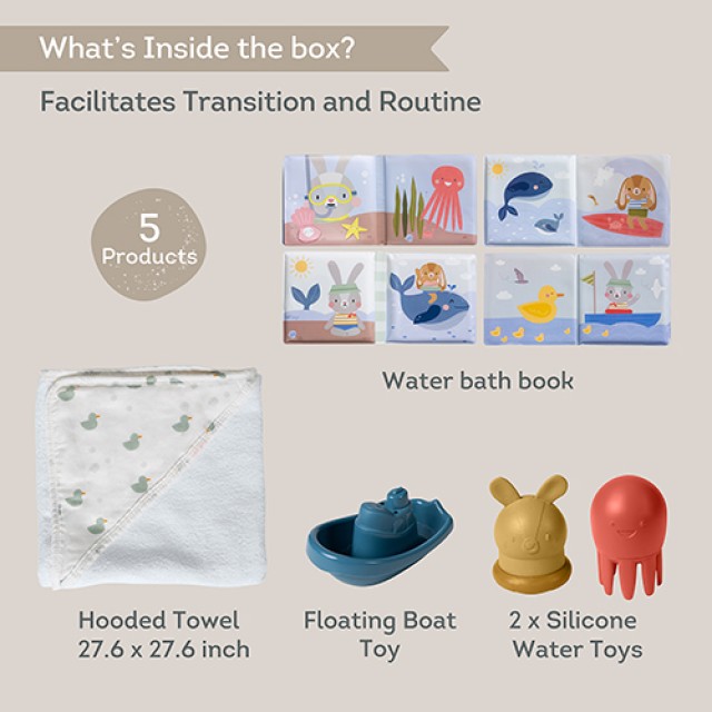 Taf Toys Bath Time Newborn Σετ, 5 Τεμάχια
