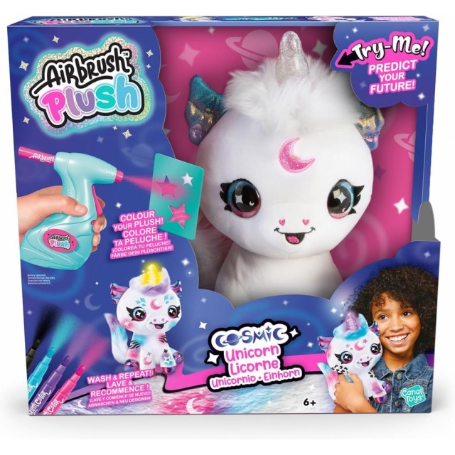 Δημιουργικό σετ, Canal Toys, Λούτρινο παιχνίδι χρωματισμού, Διαστημικός μονόκερος με ερωτήσεις και απαντήσεις