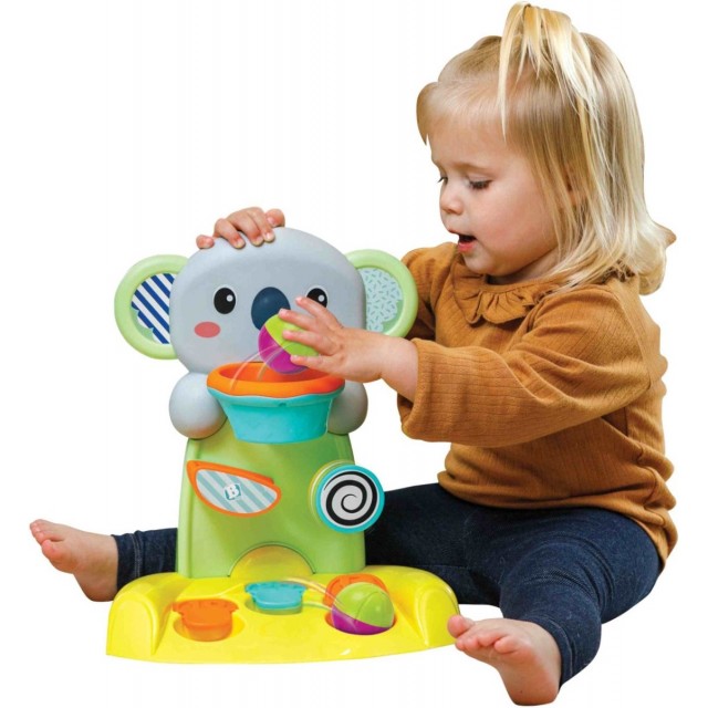 Σετ παιχνιδιού για μωρά, Infantino, B Kids, καλάθι παιχνιδιού και κύβοι στοίβαξης
