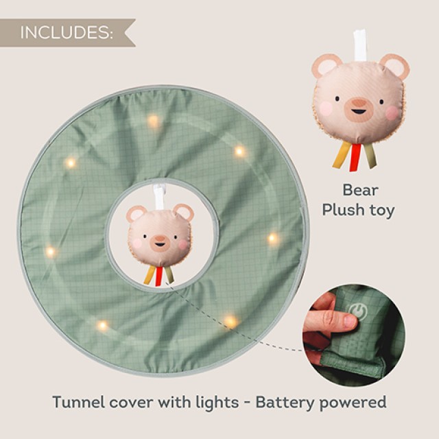 Διαδραστικό παιχνίδι, Taf Toys, Φωτεινή σήραγγα παιχνιδιού, 45 x 120 εκ.