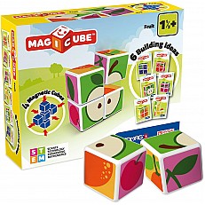 Magicube Magnetic Construction Set, Fruits and Cards 131, 11 Pieces