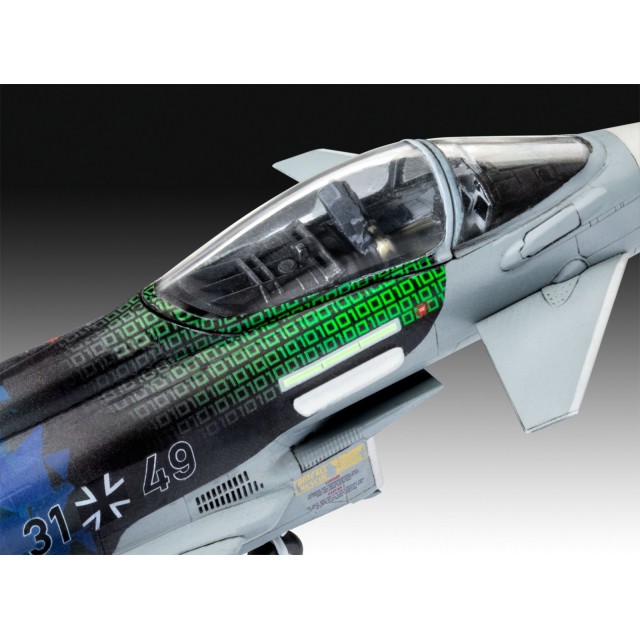 Συναρμολογημένο μοντέλο γερμανικού Eurofighter, Luftwaffe 2020 Quadriga, 85 εξαρτήματα