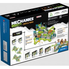 Mechanics 760 Magnetic Constructor, Loops and Turns, 130 Pieces