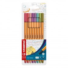 Σετ στυλό, Stabilo, Point 88 Pastel ST88/8-04, 8 χρώματα