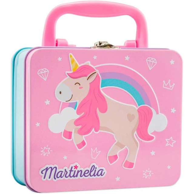 Комплект козметика в метално куфарче Little Unicorn, 15 части