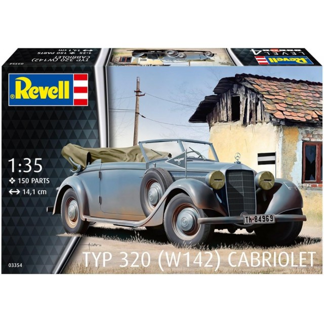Prefab μοντέλο, Revell, Car Cabrio 320 W142