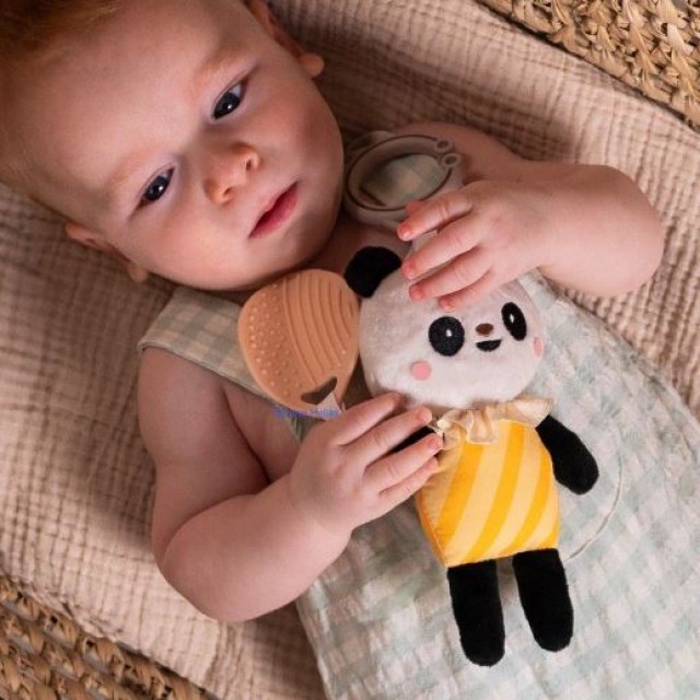 Μωρουδιακή μαλακή κουδουνίστρα, Taf Toys, Panda Pamela