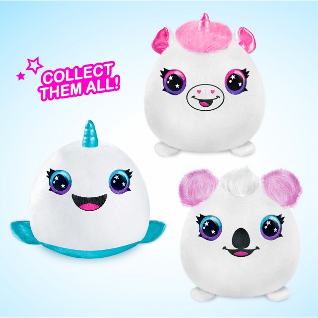 Σετ δημιουργικής δημιουργίας, Canal Toys, Μίνι λούτρινο παιχνίδι για χρωματισμό, Νέον, 15 εκ.