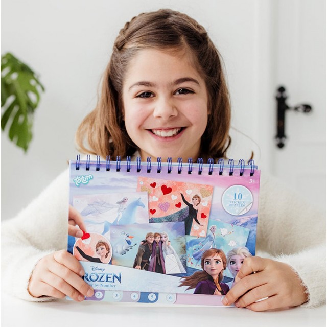 Творчески комплект Frozen, Книжка за оцветяване и стикери 2в1