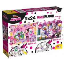 Παζλ, Lisciani, Minnie Mouse, Παζλ διπλής όψης 2 x 24 τεμαχίων