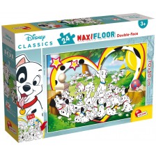 Παζλ, Lisciani, 101 Dalmatians, Παζλ διπλής όψης 24 τεμαχίων