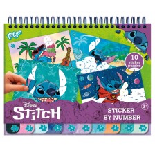Δημιουργικό σετ Totum Stitch βιβλίο ζωγραφικής και αυτοκόλλητα 2-σε-1