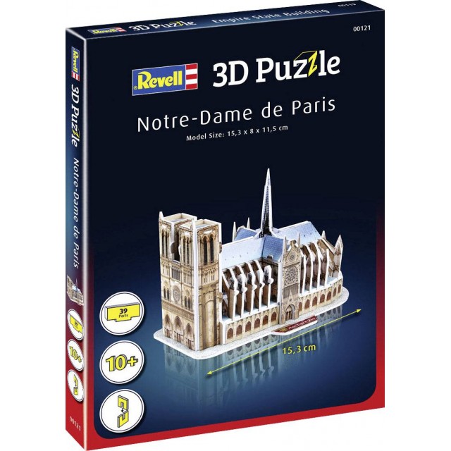 Παζλ Notre Dame Cathedral Paris 3D, 39 τεμάχια