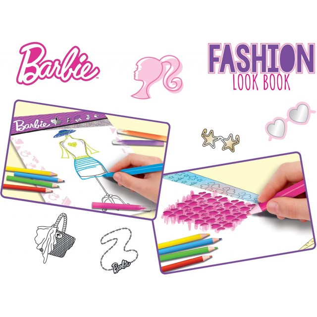 Δημιουργικό σετ, Lisciani, Barbie, Βιβλίο στούντιο μόδας