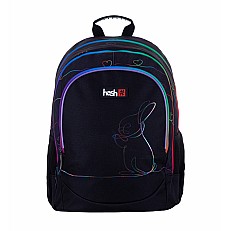 Σχολικό σακίδιο HASH, Rainbow Bunny, 39x28x15cm