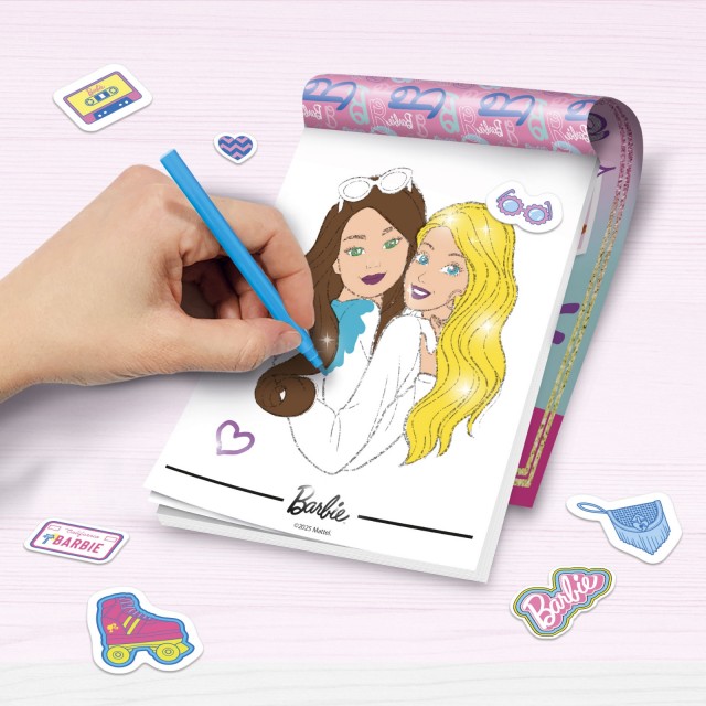 Σετ δημιουργικού, Lisciani, Barbie, βιβλίο ζωγραφικής με γκλίτερ
