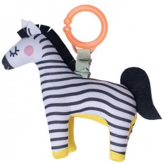 Βρεφική μαλακή κουδουνίστρα Zebra, 17 cm