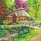 Κιτ τέχνης για Diamond Art House, 30 x 30 cm, 6 τεμάχια