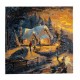 Κιτ τέχνης Paint by number, Homecoming for Christmas, 30 x 30 cm
