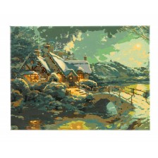 Δημιουργικό σετ Ζωγραφική με αριθμούς Christmas Moonlight, 30 x 40 εκ.
