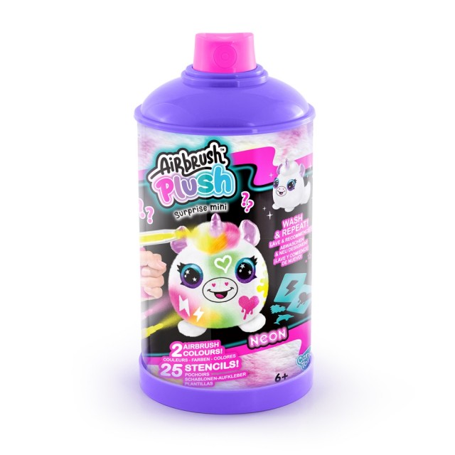 Σετ δημιουργικής δημιουργίας, Canal Toys, Μίνι λούτρινο παιχνίδι για χρωματισμό, Νέον, 10 εκ.
