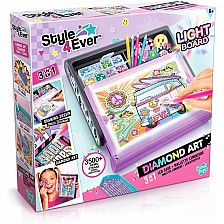 Σετ δημιουργικής δημιουργίας, Canal Toys, 3 σε 1 Diamond Art Studio