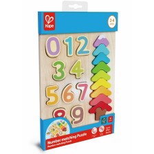 Ξύλινο παζλ, Hape, χρώματα και σχήματα, 9 τεμάχια