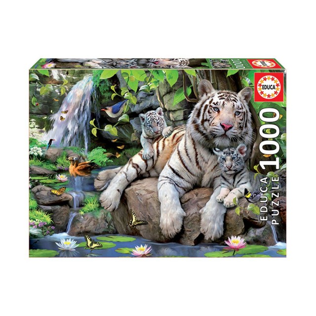 Bengal White Tigers - Παζλ 1000 τεμαχίων