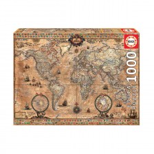 Παλαιός Παγκόσμιος Χάρτης - 1000 Piece Puzzle