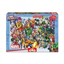Κολάζ με ήρωες Marvel - παζλ 1000 κομμάτια