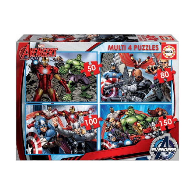 4in1 The Avengers - παζλ 50-80-100-150 τεμάχια