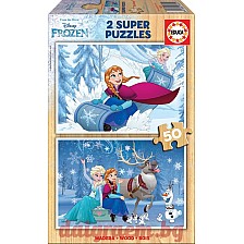 Frozen - παζλ 2x50 κομμάτια
