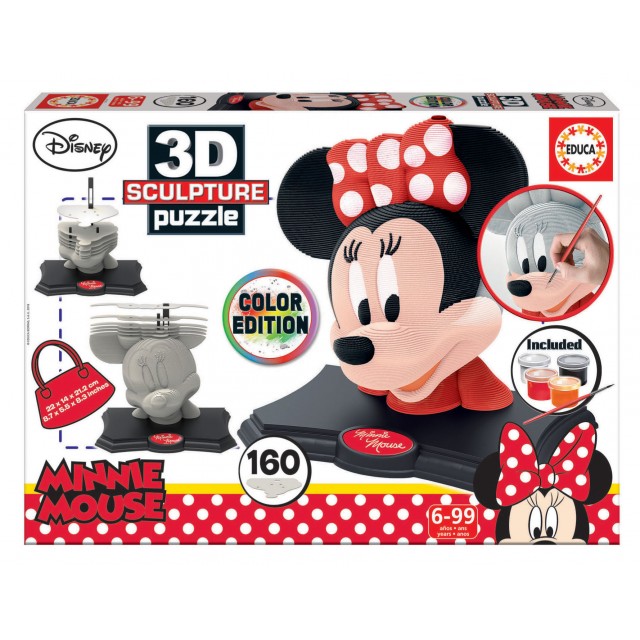 Minnie Mouse - τρισδιάστατο παζλ γλυπτικής