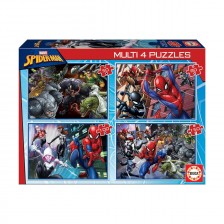 4 σε 1 Spiderman - παζλ 50-80-100-150 τεμάχια