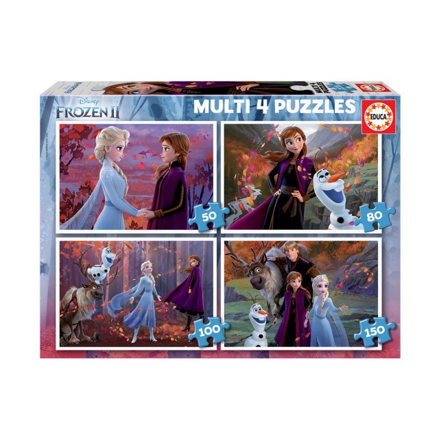 4in1 Frozen - παζλ 50-80-100-150 τεμάχια