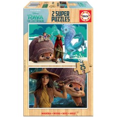 Pixar - Ράγια και ο Τελευταίος Δράκος - παζλ 2x25 κομμάτια