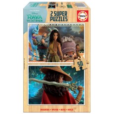 Pixar - Ράγια και ο Τελευταίος Δράκος - παζλ 2x50 κομμάτια