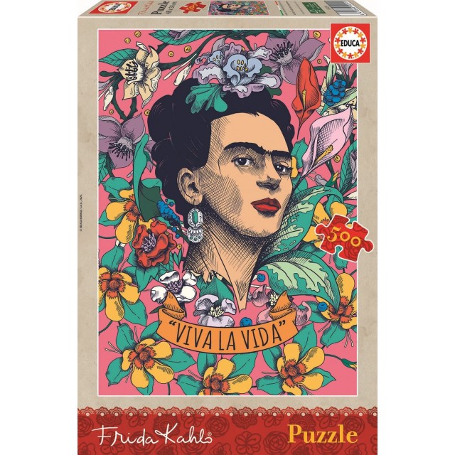 Live Life, Frida Kahlo - παζλ 500 τεμαχίων