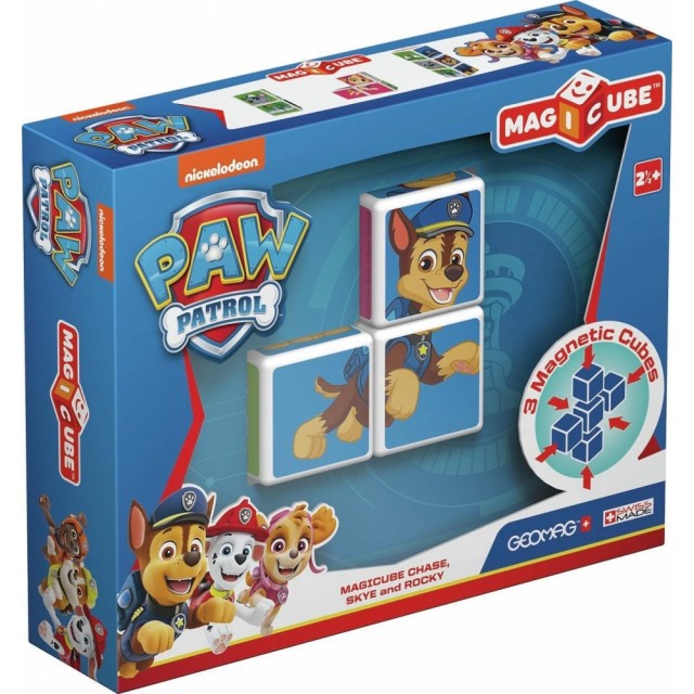 Магнитен конструктор Magicube, Paw Patrol Чейс, Скай и Роки 077, 3 части