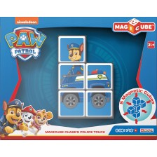 Μαγνητικό σετ κατασκευής Magicube, Paw Patrol, αστυνομικό αυτοκίνητο Chase 079, 5 τεμάχια