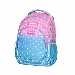 Backpack Head AB420 Pastel Love ασημί εφέ